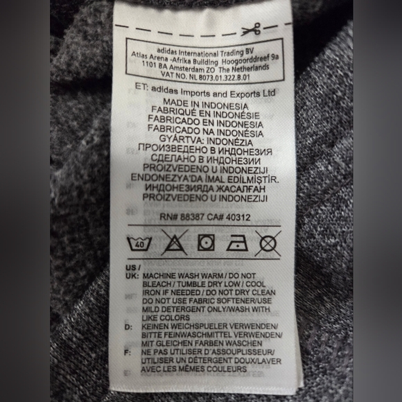 Clearance! Adidas Running Heathered Gray Long Sleeve Athletic Hoodie - Picture 12 of 16